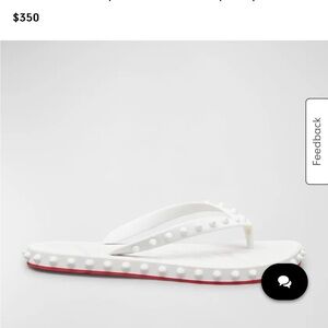 Louboutin rubber flip flops